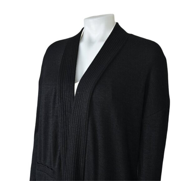 Banana Republic Luxespun Long Cardigan Black Size Small - Picture 6 of 9